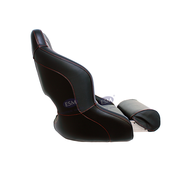 H52翘腿椅子，黑色 + 黑色