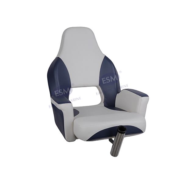 M53固定座垫椅子带鱼竿支架；深兰+白色