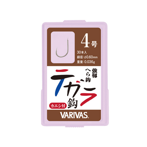 ［VARIVAS］テカラ鈎 【カエシ有リ】（咖鯽鉤倒刺）-189
