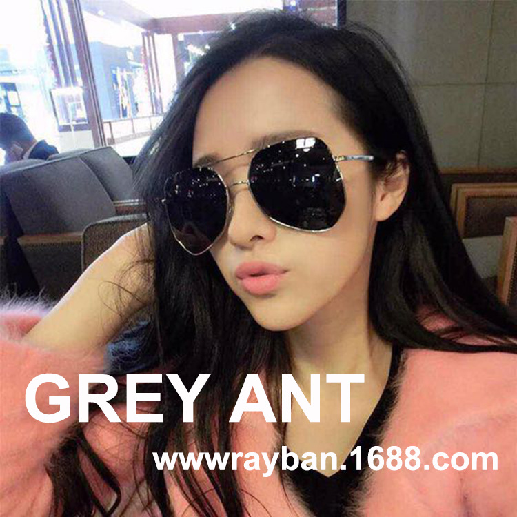 新款Grey Ant灰螞蟻同款太陽(yáng)鏡 復(fù)古墨鏡蛤蟆鏡工廠批發(fā)