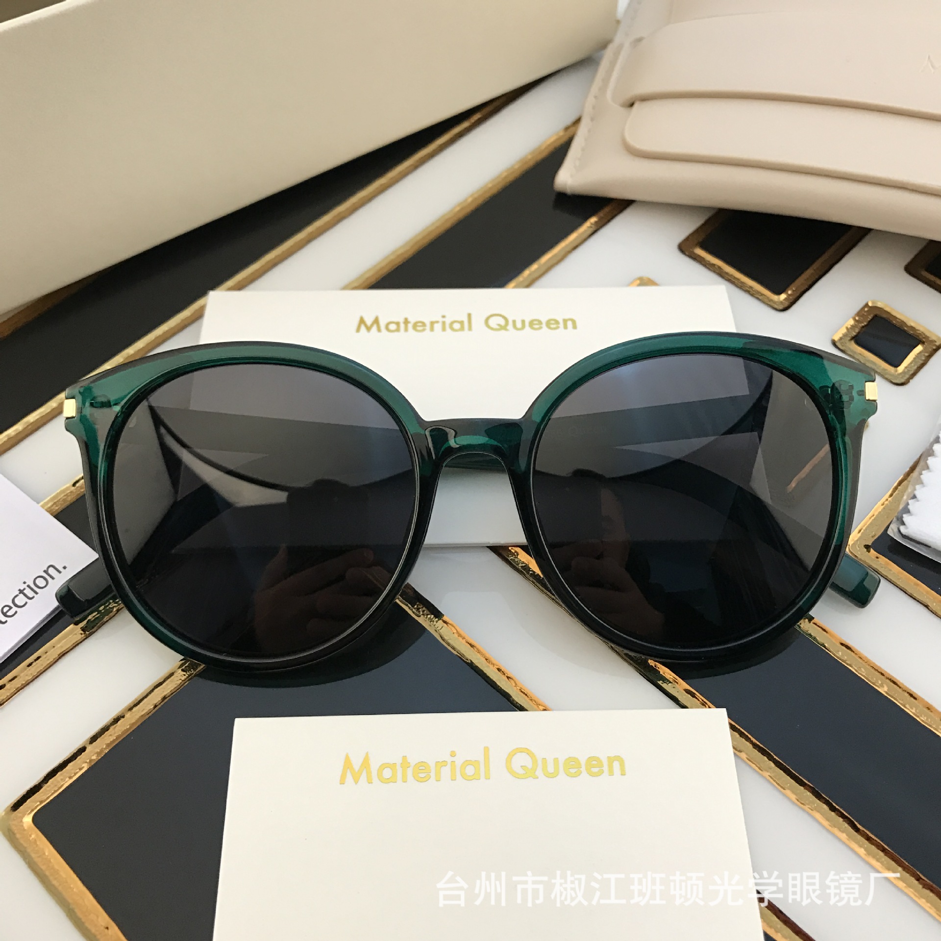 新款韩版墨镜 蓝色大海的传说同款太阳镜女彩膜偏光眼镜 工厂批发