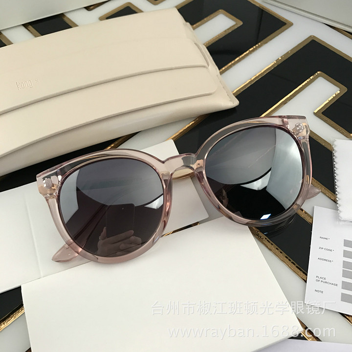 护目镜韩国潮牌新款DIDI A偏光眼镜圆框明星款墨镜女士工厂批发