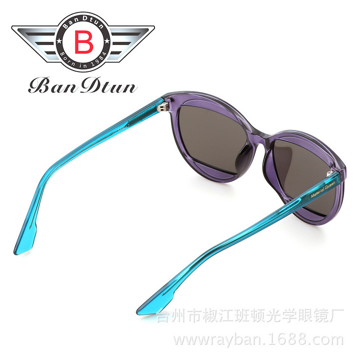 欧美新款复古墨镜板材偏光太阳镜明星同款女款潮牌眼镜工厂批发