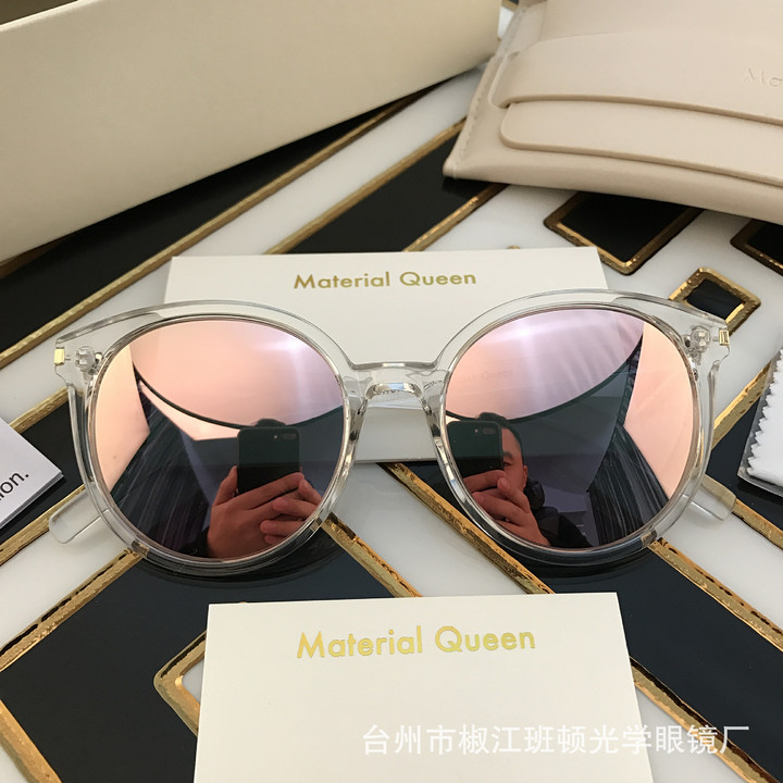 新款韩版墨镜 蓝色大海的传说同款太阳镜女彩膜偏光眼镜 工厂批发