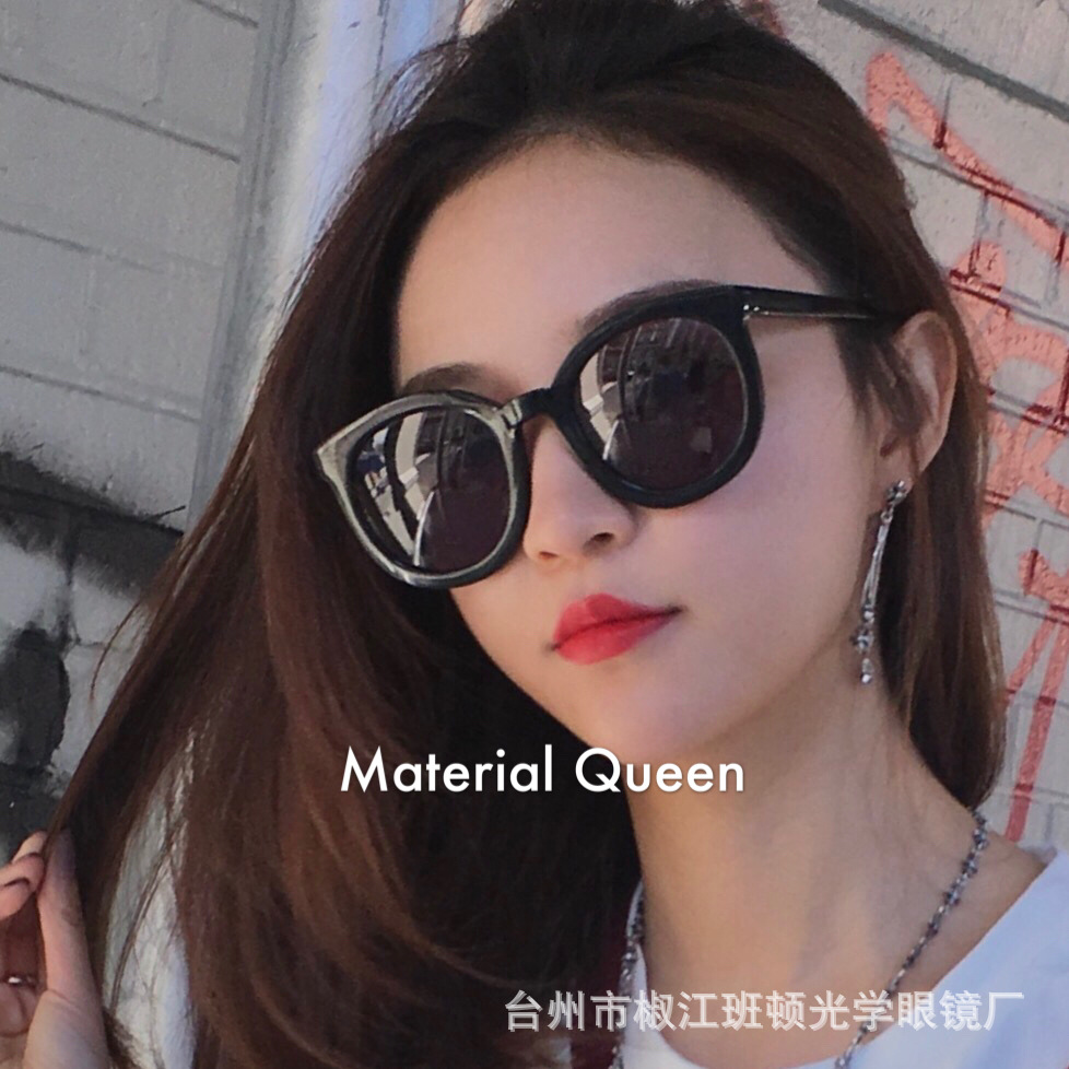 新款韓版墨鏡 錢(qián)夫人雪梨同款 彩膜偏光眼鏡潮牌太陽(yáng)鏡女工廠批發(fā)