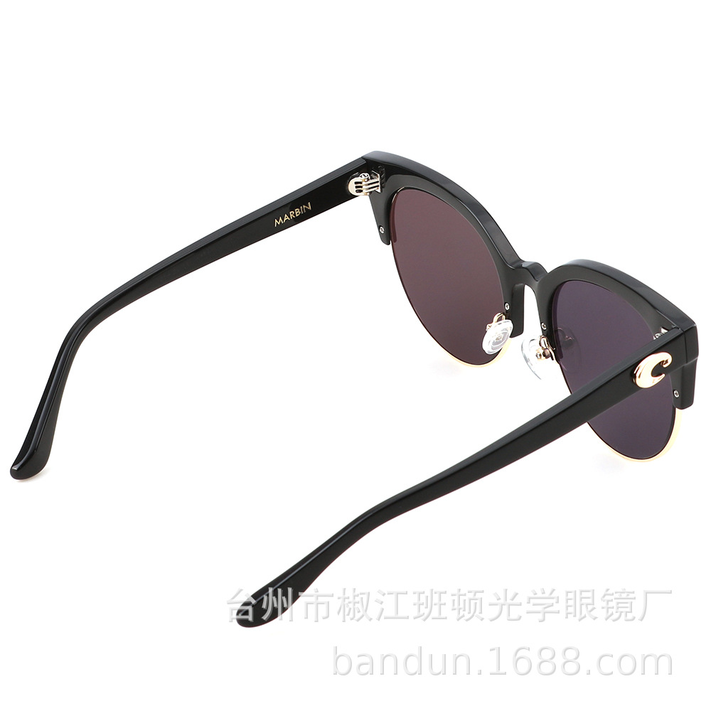 欧美MARBIN板材太阳镜沙滩冲浪眼镜女款复古墨镜工厂批发