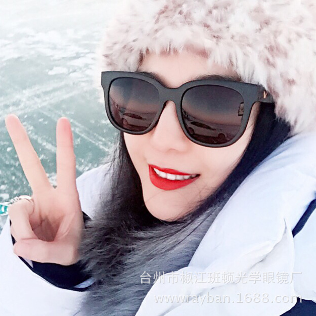 MQ韩版新款眼镜明星同款墨镜女潮2016圆脸大框潮牌偏光太阳镜