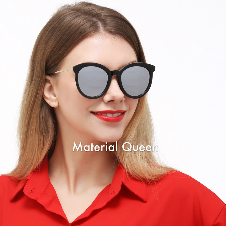 韩国潮牌Vanilla road圆框复古墨镜明星同款偏光太阳镜工厂批发