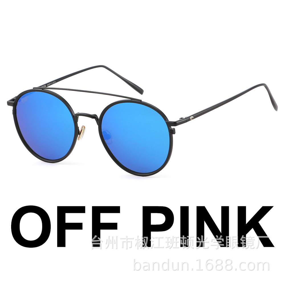 新款off pink复古偏光太阳镜驾驶眼镜运动冲浪墨镜工厂批发