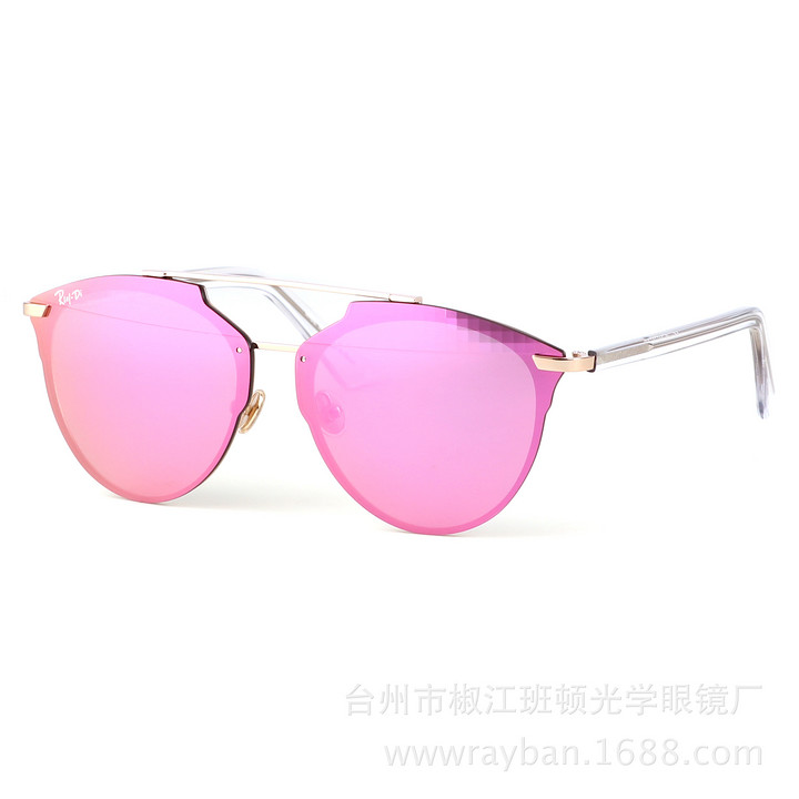 欧美新款Reflectedp 彩色半棱形镜片太阳镜墨镜潮人眼镜工厂批