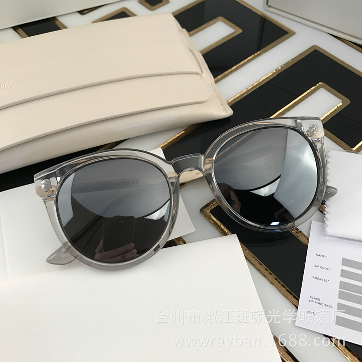 护目镜韩国潮牌新款DIDI A偏光眼镜圆框明星款墨镜女士工厂批发