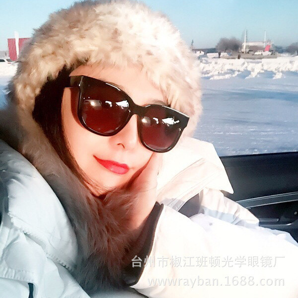 MQ韩版新款眼镜明星同款墨镜女潮2016圆脸大框潮牌偏光太阳镜