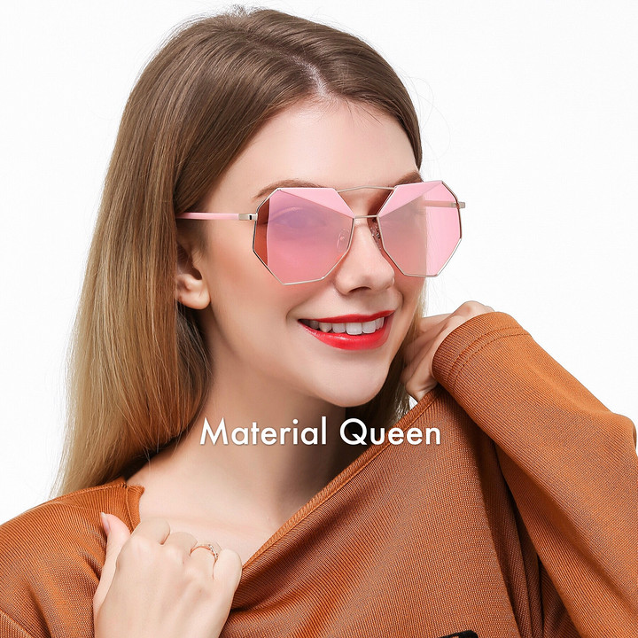 迪丽热巴同款太阳镜女八边形小怪兽款眼镜复古墨镜偏光镜工厂批发