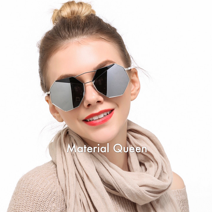 迪丽热巴同款太阳镜女八边形小怪兽款眼镜复古墨镜偏光镜工厂批发