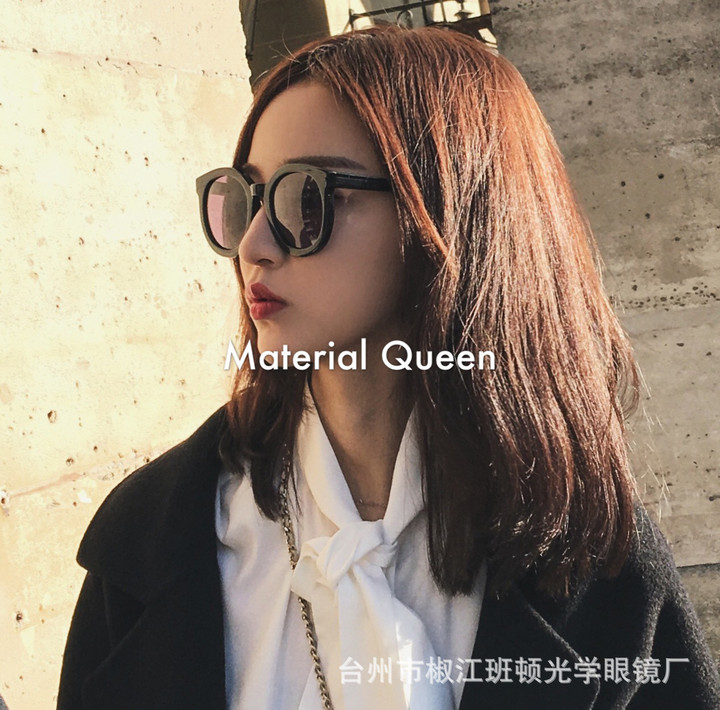 新款韩版墨镜 钱夫人雪梨同款 彩膜偏光眼镜潮牌太阳镜女工厂批发