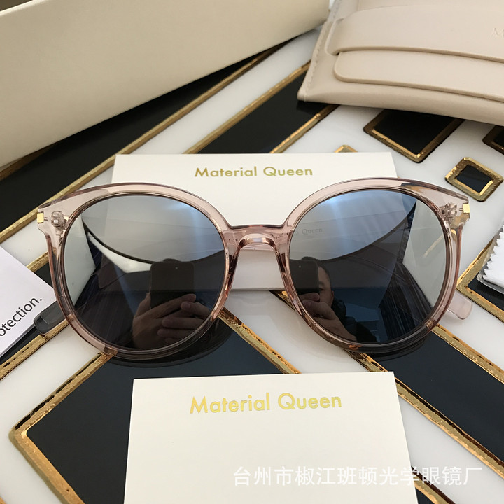 新款韩版墨镜 蓝色大海的传说同款太阳镜女彩膜偏光眼镜 工厂批发