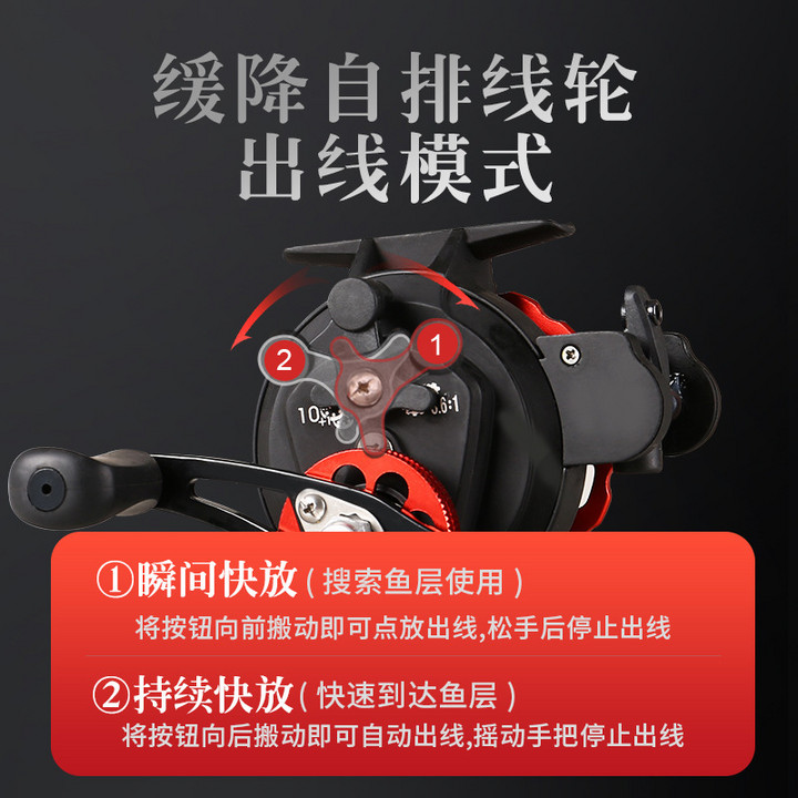 哈斯达筏钓轮微铅前打筏轮阀杆轮带泄力金属自排线筏钓桥钓轮正品