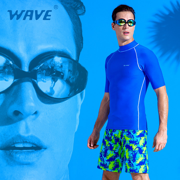 wave新款专业大框大视野游泳眼镜 高清防雾防水成人男女电镀泳镜