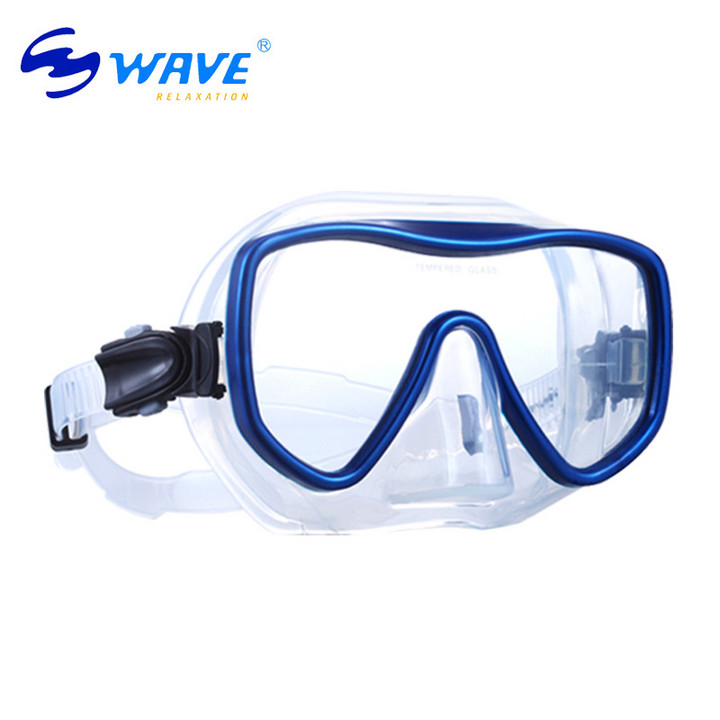 wave专业游泳眼镜三宝防雾面镜男浮潜装备大视野大框硅胶潜水泳镜