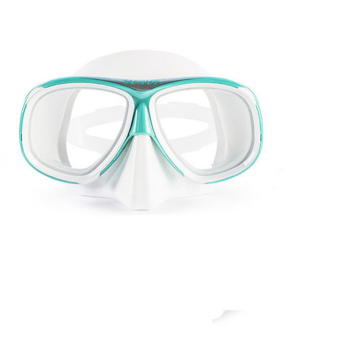 2021近视透明硅胶面罩头带防雾钢化玻璃成人浮潜镜深浮潜水镜