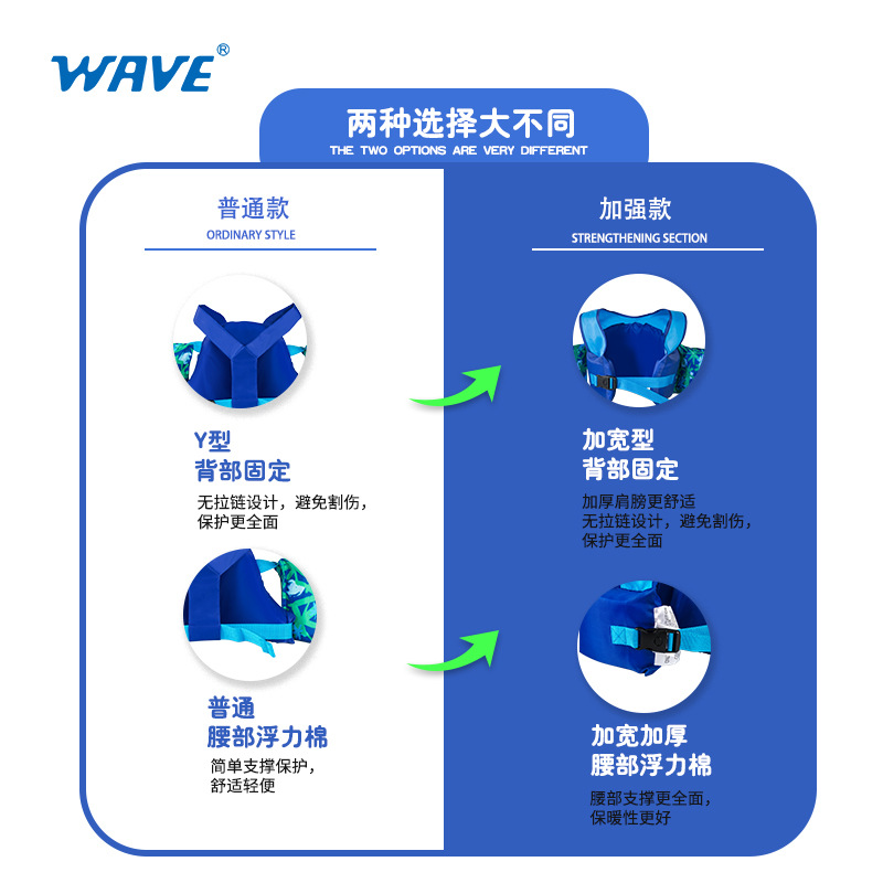 定制新款儿童游泳初学宝宝浮力衣背心马甲小孩浮水衣浮潜浮水衣