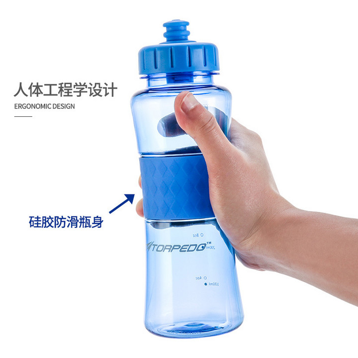 WAVE户外运动水瓶密封防漏旅行健身骑行水杯翻盖吸嘴便携随水壶