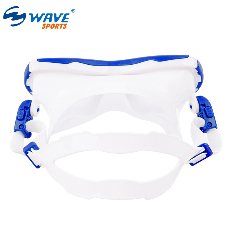 wave跨境爆款专业硅胶半干式呼吸管男女浮潜三宝套装大框潜水面镜