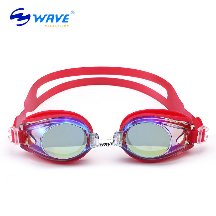 wave正品防水防雾泳镜 男女电镀平光游泳眼镜高清游泳镜防紫外线