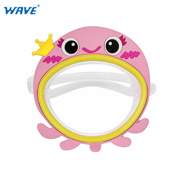 卡通动物男女童游泳眼镜男童硅胶防水防雾高清大框潜水镜儿童泳镜
