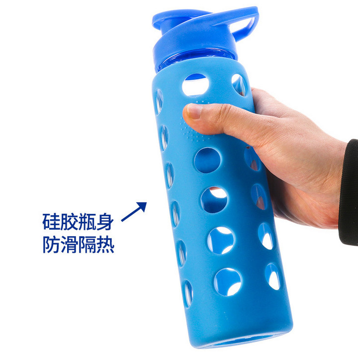 wave新款大容量夏季户外健身随身运动水杯 防滑男女骑行运动水壶