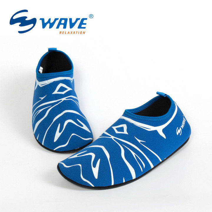 wave新款男女运动潜水沙滩鞋 赤足贴肤软成人防滑游泳涉水溯溪鞋