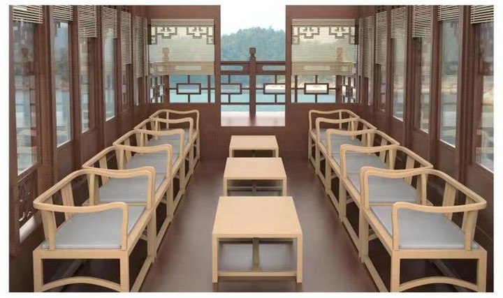 10.08米仿古画舫船