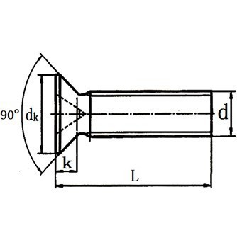 M3-M4不锈钢316沉头平头十字机螺丝钉游艇专用船用DIN965 CSK PHI